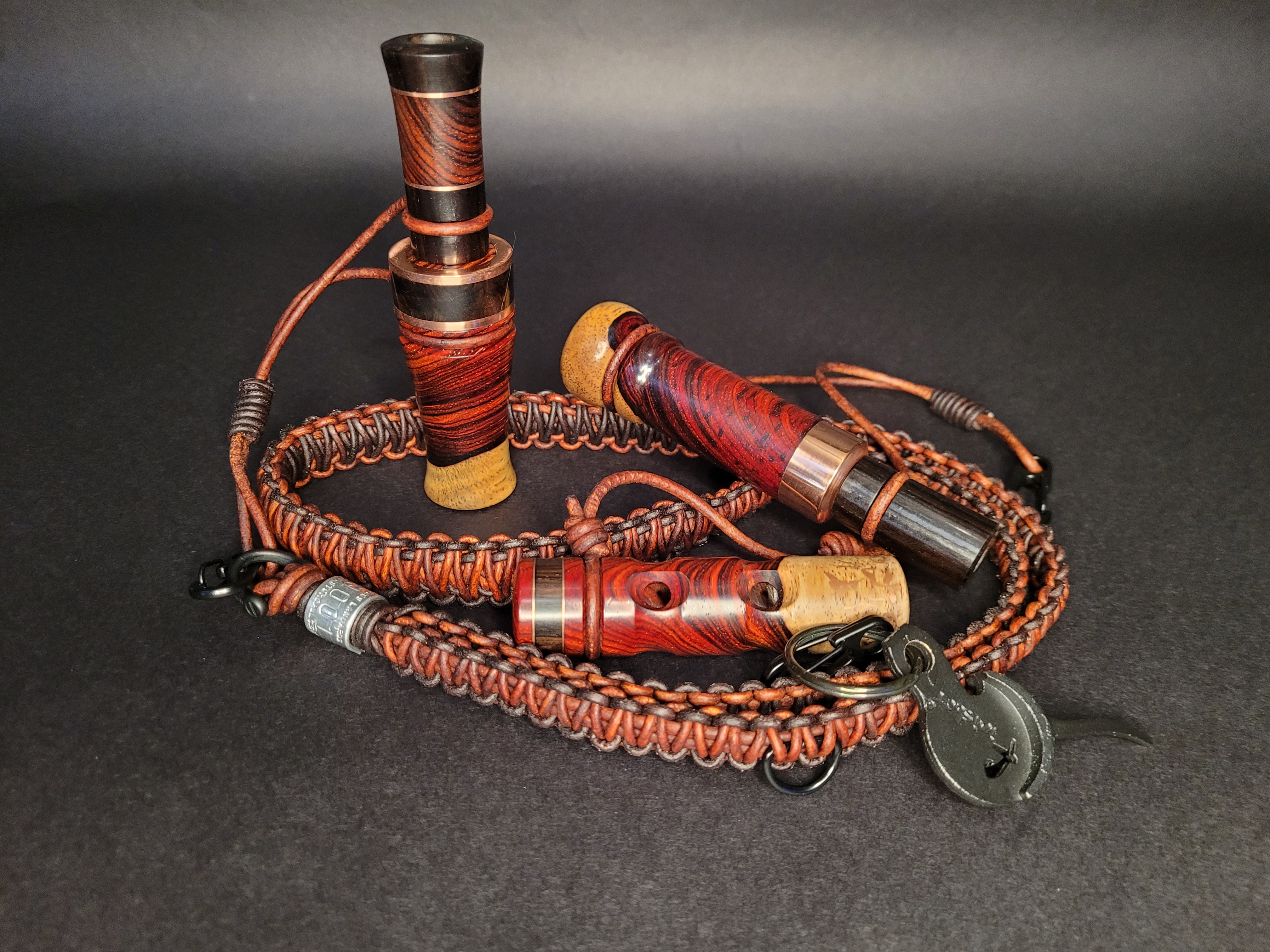 Custom Call Lanyard  DuckTote - Leather Hunting Totes and Lanyards