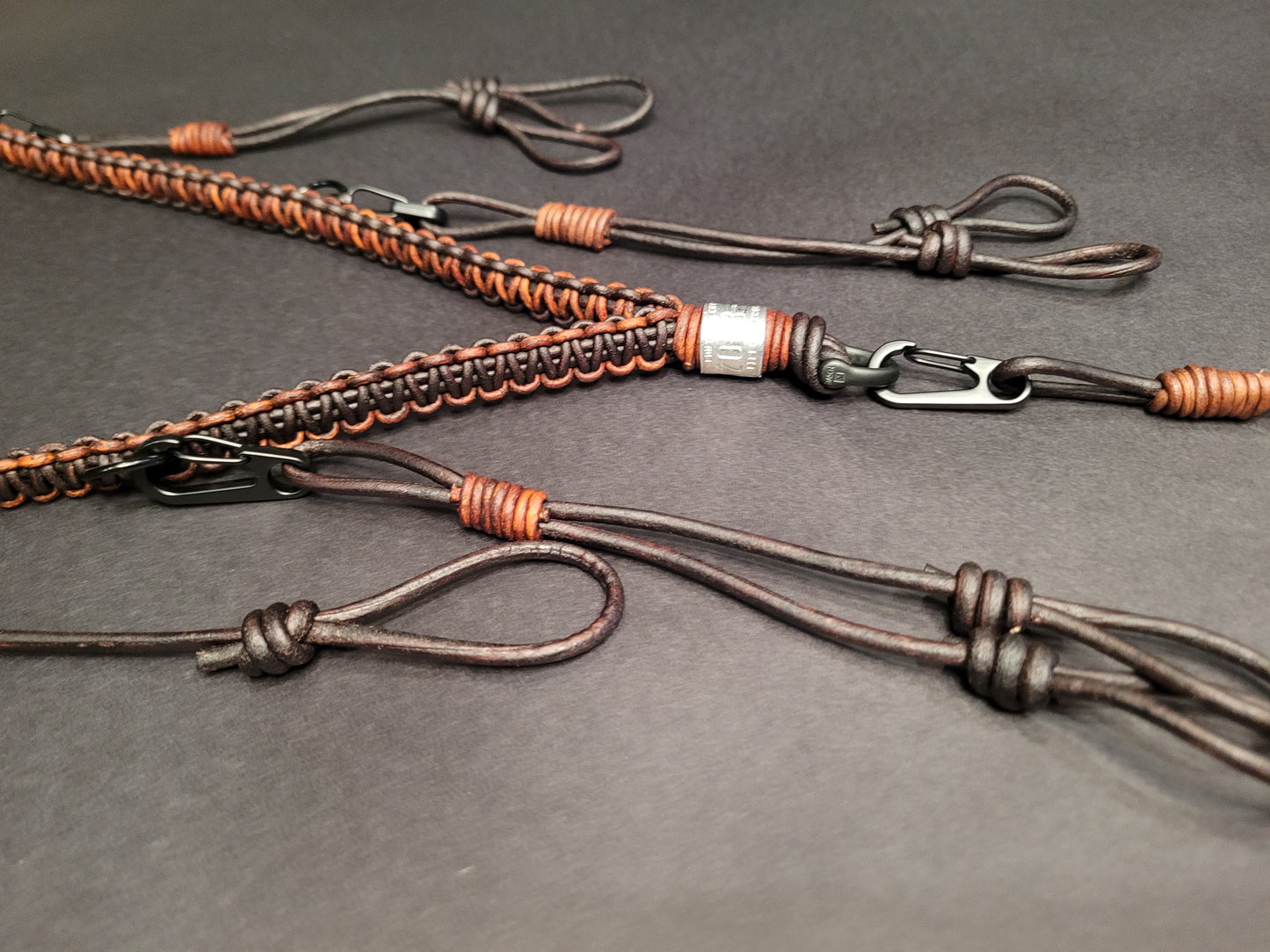 Controlled Chaos Leather Lanyards