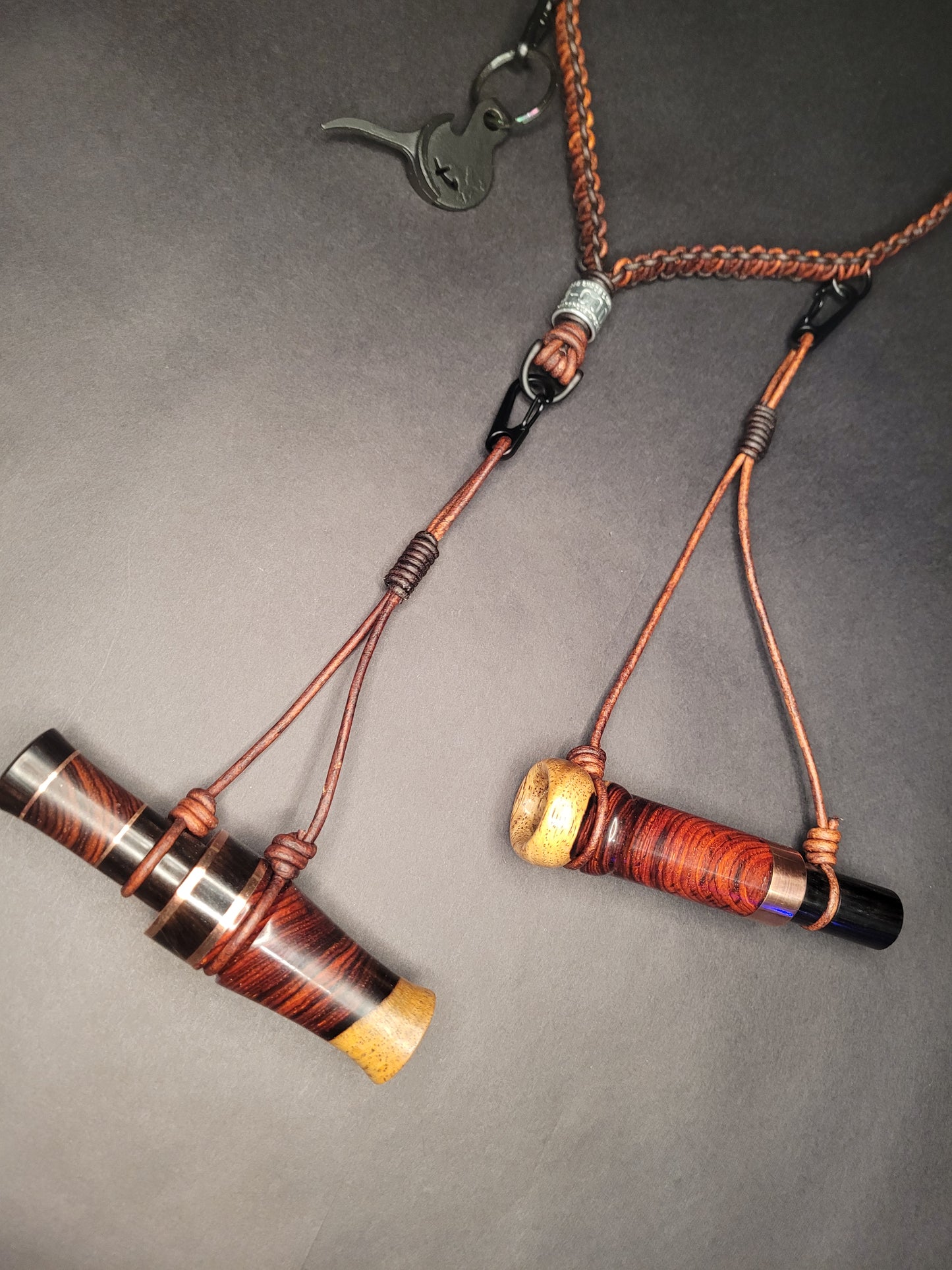Controlled Chaos Leather Lanyards