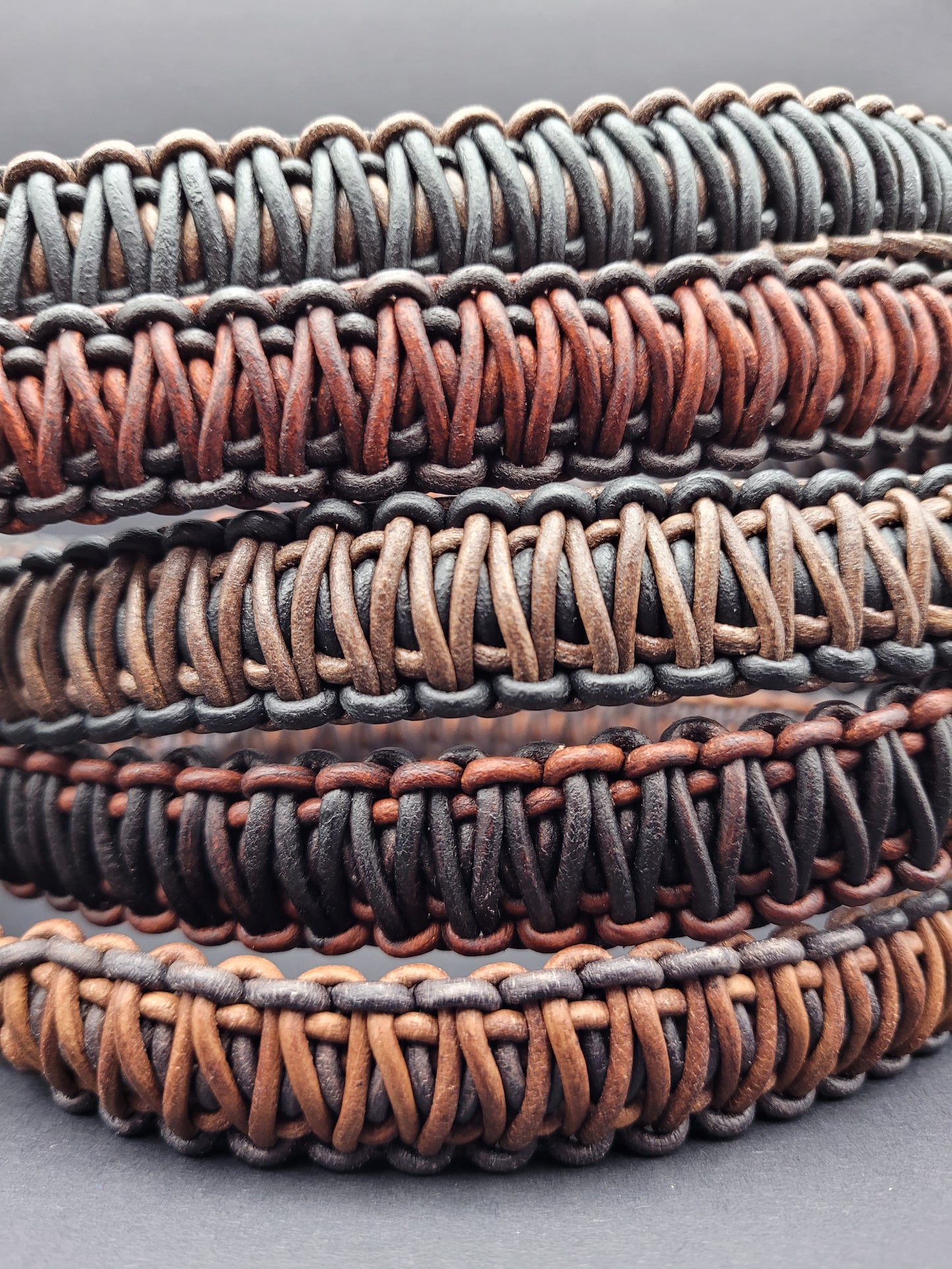 Controlled Chaos Leather Lanyards