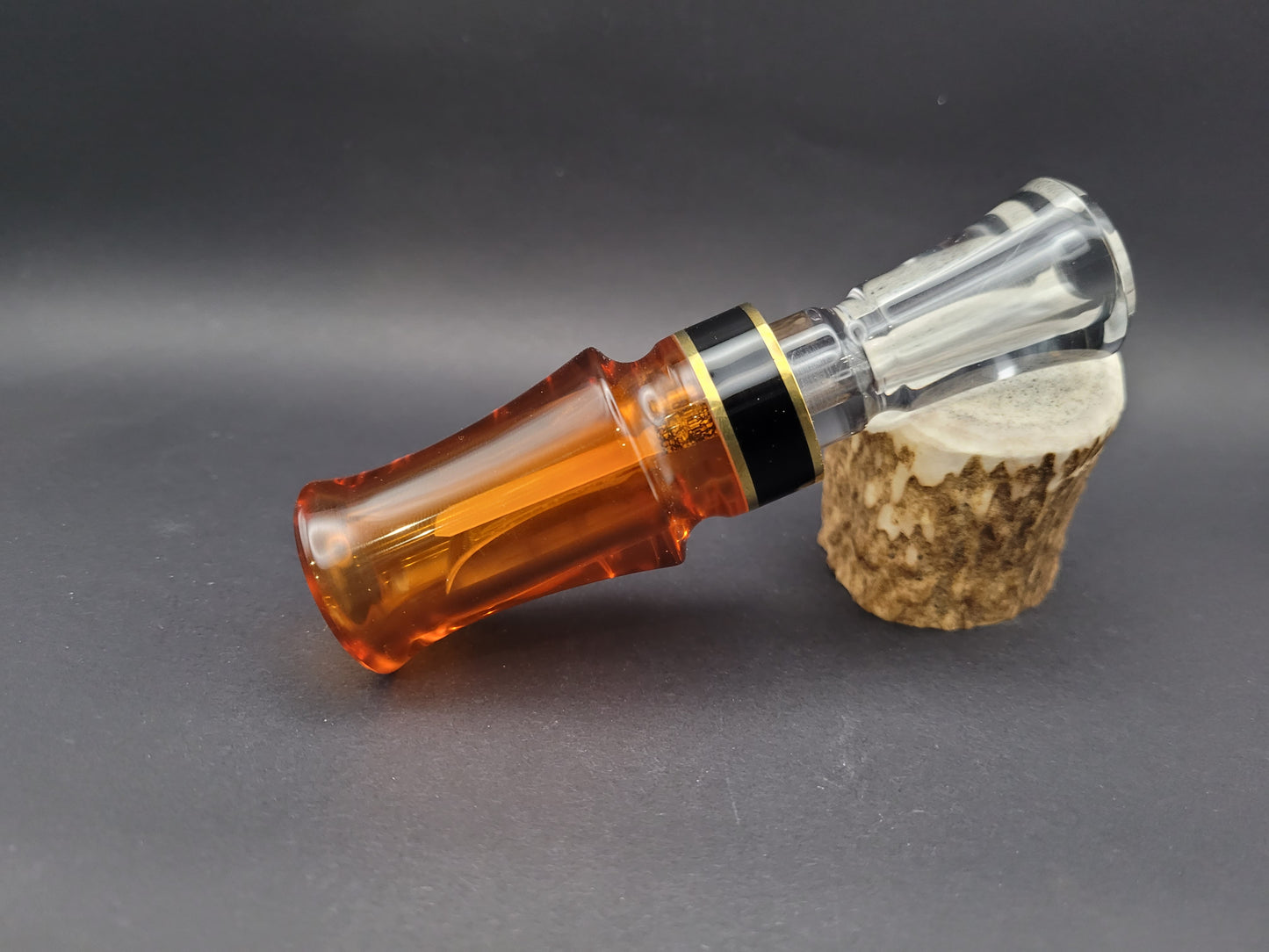 Bourbon and smoke acrylic J-frame single reed duck call