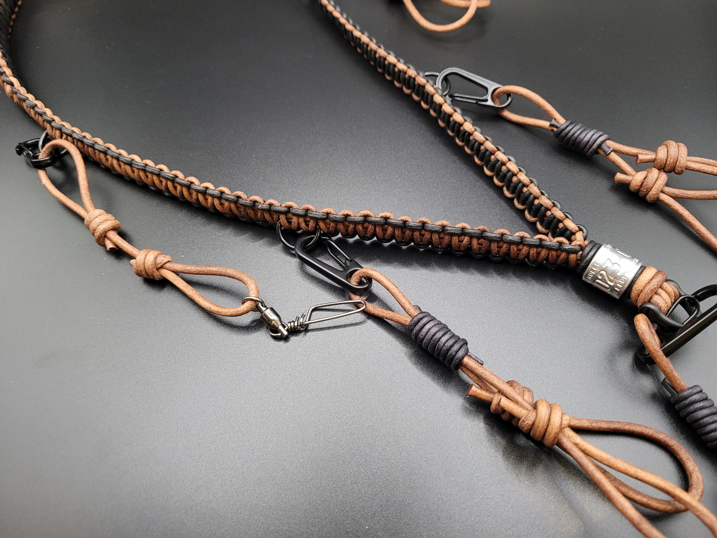 Controlled Chaos Leather Lanyards