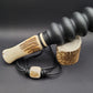 Handcrafted antler double reed squirrel call