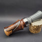 Honduran rosewood burl and grey acrylic J-frame single reed duck call