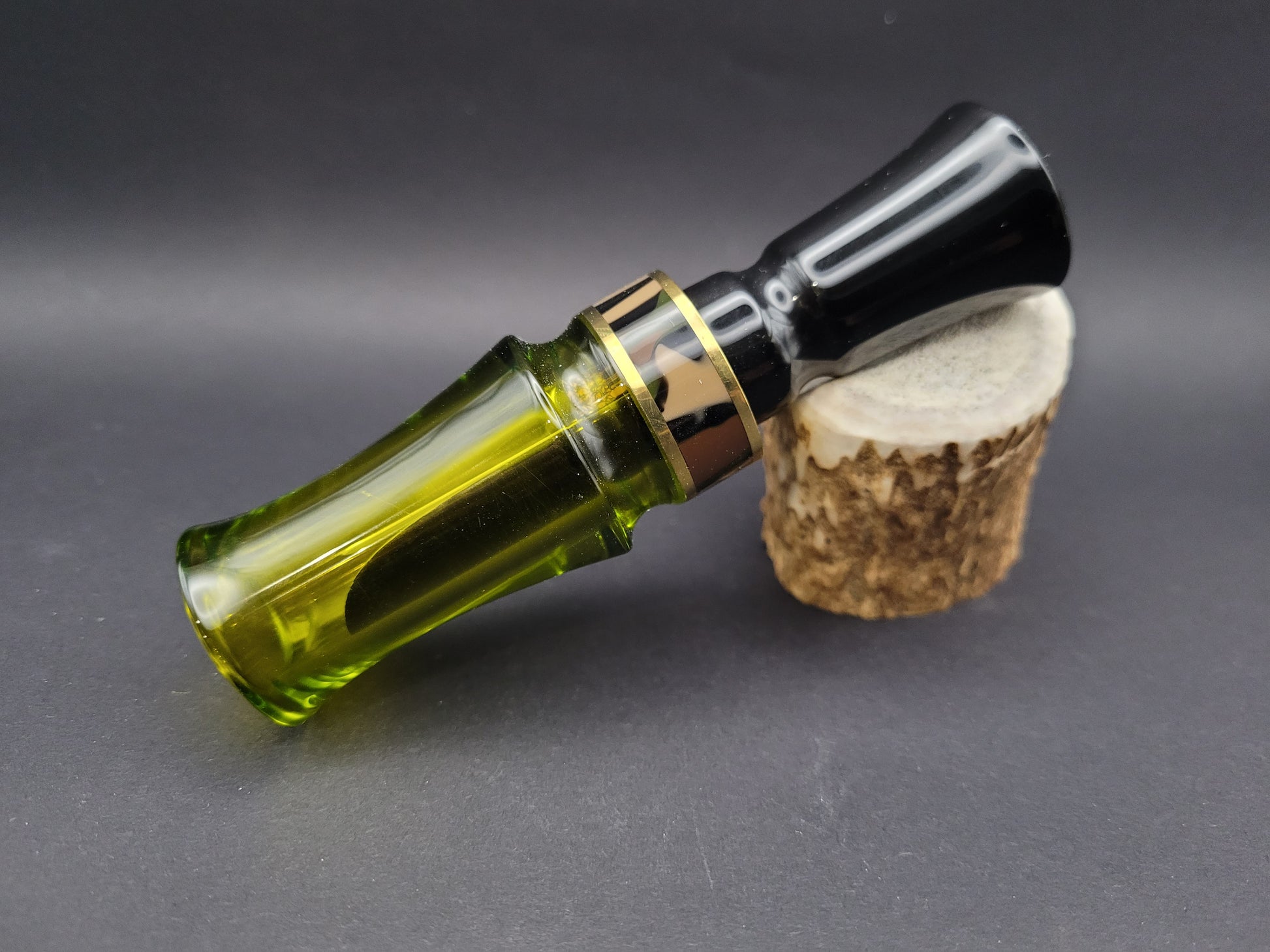 OD Green and black acrylic J-frame single reed duck call