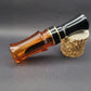 Bourbon and black acrylic J-frame single reed duck call