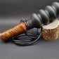 Handcrafted wooden double reed squirrel call in Cocobolo