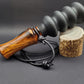 Handcrafted wooden double reed squirrel call in Cocobolo