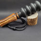 Handcrafted wooden double reed squirrel call in Sappy Cocobolo